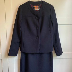 Tory Burch Navy Skirt Suit Set